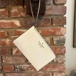 Kate Spade Cream Wristlet Bag